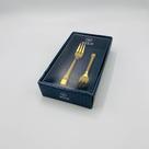 Conjunto 6 Garfos para Bolo de Aço Inox Berna Dourado Fosco - Wolff