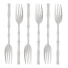 Conjunto 6 Garfos para Mesa de Aço Inox Bambu Elegant 19,8cm 1803 - Lyor
