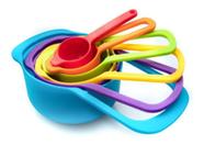 Conjunto 6 Medidores Para Culinária Coloridos E Encaixáveis