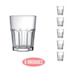 Conjunto 6 Mini Copos Dose Bristol 60ml Shot Cachaça Nadir