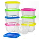 Conjunto 6 mini potes com tampa colorida 6,5x6,2x3,4 - FWB