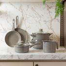 Conjunto 6 Panelas de Indução Granito Chef Taupe Alumínio