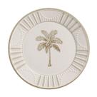 Conjunto 6 Prato Raso 28cm Vintage Palms Cerâmica Scalla