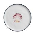 Conjunto 6 Prato Raso Ø27cm Concha Atlântica Scalla