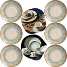 Conjunto 6 pratos de sobremesa coup stoneware new mediterrâneo ø20,5cm - porto brasil
