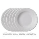 Conjunto 6 Pratos Fundo 23cm Porcelana Schmidt - Mod. Pomerode 2 LINHA 114