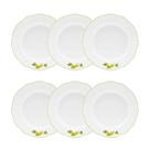 Conjunto 6 Pratos Fundo 24cm Soleil Limoni - Oxford