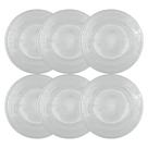 Conjunto 6 Pratos Fundo Vidro Firenze Transparente Conjunto 6 Pratos Fundo Vidro Firenze Transparente