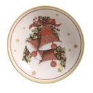 Conjunto 6 Pratos Fundos de 21cm Temático de Natal Porto Brasil Coup Santa Claus
