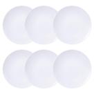 Conjunto 6 Pratos Fundos de Porcelana Tramontina 21cm Branco Leonora Leve Cupê