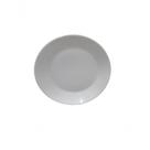 Conjunto 6 Pratos Fundos Sobremesa Vidro 19cm Branco Liso para Uso Diário Lehaví