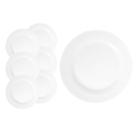 Conjunto 6 Pratos Opaline Menu Raso 24cm Refeição Duralex
