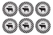 Conjunto 6 Pratos Raso 28,5cm Churrasco - Alleanza