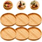 Conjunto 6 Pratos Raso Sobremesa De Bambu 18cm Verona Luxo Lyor Conjunto 6 Pratos Raso Sobremesa De Bambu 18cm Verona Luxo Lyor
