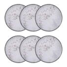 Conjunto 6 Pratos Rasos 25cm Porcelana Floralis Tramontina