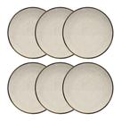 Conjunto 6 Pratos Rasos 26cm Brisa Cerâmica Oxford