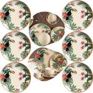 Conjunto 6 pratos rasos coup amazônia 27,5cm - porto brasil