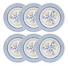 Conjunto 6 Pratos Rasos De Cerâmica 26cm Donna Grano Biona