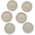 Conjunto 6 Pratos rasos de Melamina Páscoa Candy 25cm