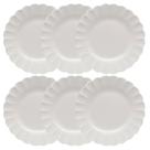 Conjunto 6 Pratos Rasos Flora Camelia 27,5cm Porcelana Oxford