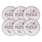 Conjunto 6 Pratos Rasos Milano 25cm Porcelana Tramontina