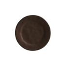 Conjunto 6 Pratos Sobremesa Cerâmica Ocre Preto 20cm - Scalla