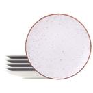 Conjunto 6 Pratos Sobremesa Porcelana Pratinhos Tramontina