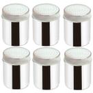 Conjunto 6 Saleiros Inox De Mesa Pimenteiros Com Tampa Bancada Brinox Restaurante Conjunto 6 Saleiros Inox De Mesa Pimenteiros Com Tampa Bancada Brinox Restaurante