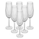 Conjunto 6 Taça de Champanhe Wolff Crex Optic 270ml Cristal