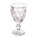 Conjunto 6 taças 325 ml para água c/ fio de ouro Diamond 7986 - Lyor