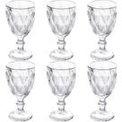 Conjunto 6 Taças Best Kaza Em Vidro Kit Diamante Vinho/água - Best Kaza