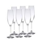 Conjunto 6 taças cristal champanhe bohemia