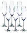 Conjunto 6 Taças Cristal P/ Champanhe Columba 260ml Conjunto 6 Taças Cristal P/ Champanhe Columba 260ml