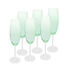 Conjunto 6 Taças de Cristal Ecológico Verde 200ml - Wolff