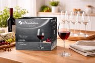 Conjunto 6 Taças de Cristal Vinho Água Drinks 440ml Resistentes Premium Transparentes Mesa Posta Sofisticada