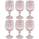 Conjunto 6 Taças de Plástico 350ml para Água Suco Drinks UZ Translúcido