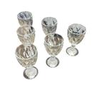 Conjunto 6 Taças de Vidro Platinado Milbani 330ml