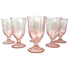 Conjunto 6 Taças para Água/Vinho Peach 340ml em Vidro Haüskraft