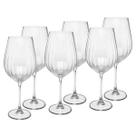 Conjunto 6 taças para vinho de cristal ecológico columba optic 650ml Conjunto 6 taças para vinho de cristal ecológico columba optic 650ml