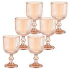 Conjunto 6 Taças Versalhes Ambar 390ml 88310 - KeHome