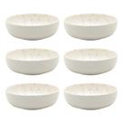 Conjunto 6 Tigelas Bowls De Cerâmica Oxford Flat Chuvisco 600ml Kit Completo