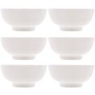 Conjunto 6 Tigelas Brancas de Porcelana 540ml Bowls Lyor Clean para Sopas Caldos Saladas Conjunto 6 Tigelas Brancas de Porcelana 540ml Bowls Lyor Clean para Sopas Caldos Saladas