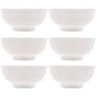 Conjunto 6 Tigelas Brancas de Porcelana 540ml Bowls Lyor Clean para Sopas Caldos Saladas Conjunto 6 Tigelas Brancas de Porcelana 540ml Bowls Lyor Clean para Sopas Caldos Saladas