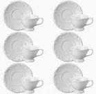 Conjunto 6 Xícaras Chá Com Pires Pomerode Porcelana Schmidt