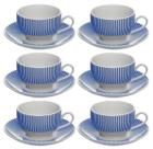 Conjunto 6 Xícaras Chá Porcelana Hauskraft Acqua 160ml