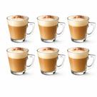 Conjunto 6 Xícaras de Café, Chá, Cappuccino e chocolate de Vidro 70ml Jogo 6 xicaras com Alça