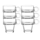 Conjunto 6 Xícaras De Café Doppio Parede Dupla 90ml Dolce Home