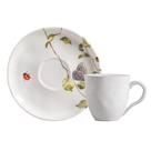 Conjunto 6 Xícaras de Chá com Pires Stoneware Bio Sereno 210ml Porto Brasil