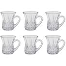 Conjunto 6 Xícaras para Café Cappuccino Cristal 140ml Vidro