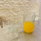 Conjunto 7 Peças Jarra com 6 Copos de Cristal Bangkok 1,45L/300ml - Wolff